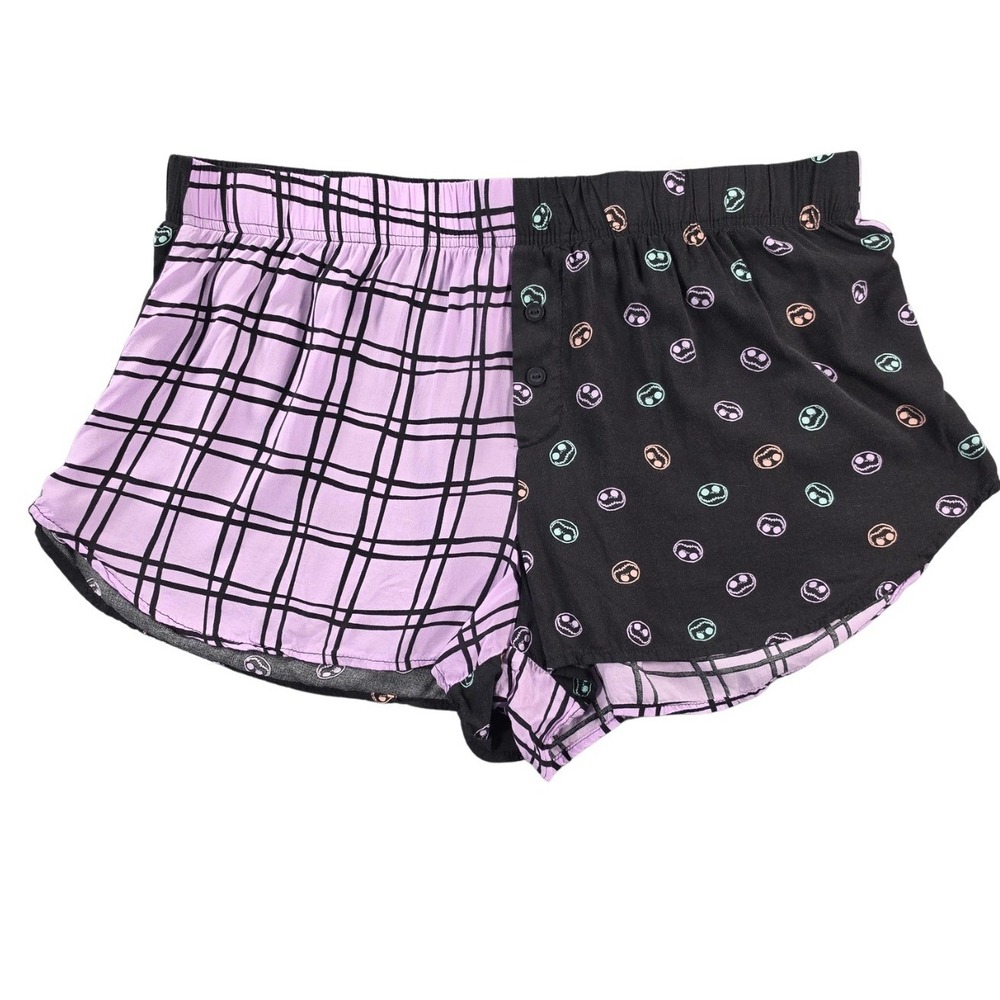 Disney Nightmare Before Christmas‎ Sleep Pajama shorts Purple Women's L Disney